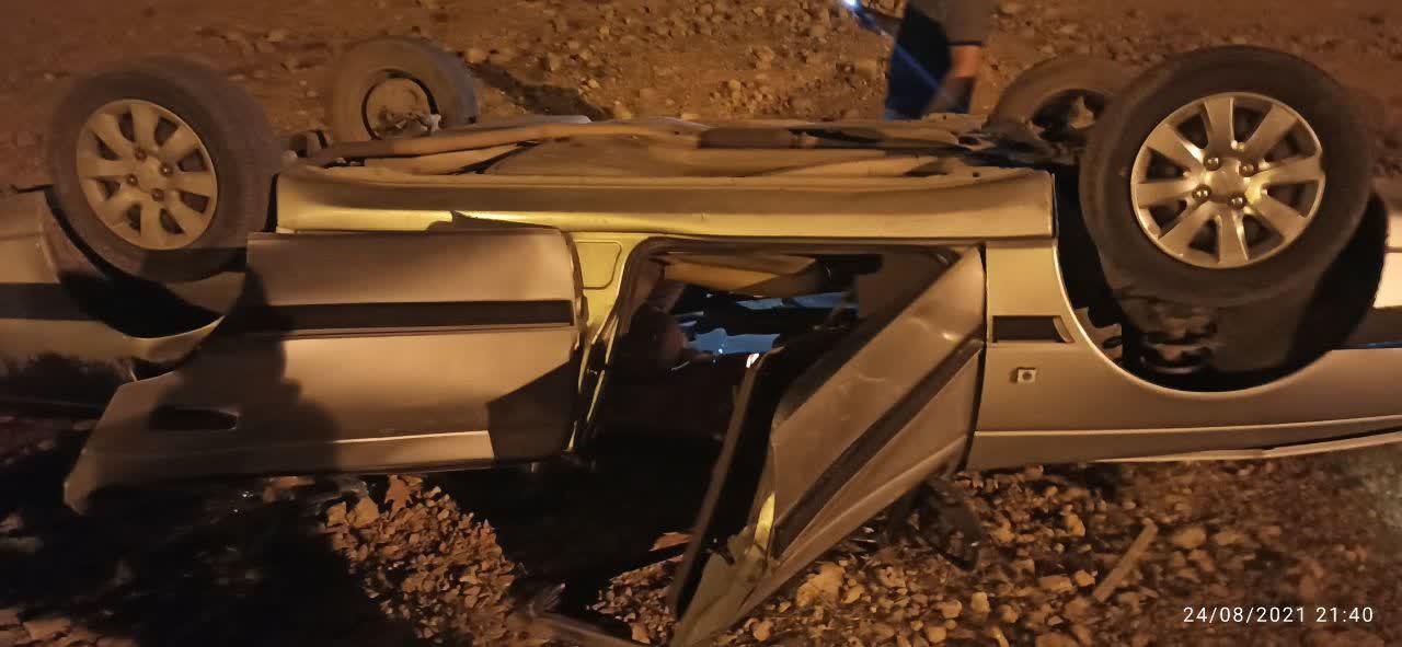 یک فوتی در اثر واژگونی خودرو پژو 405 در اسفراین  ,